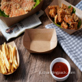 Contenitori per scatole kraft usa e getta Kraft Paper Food Vesti